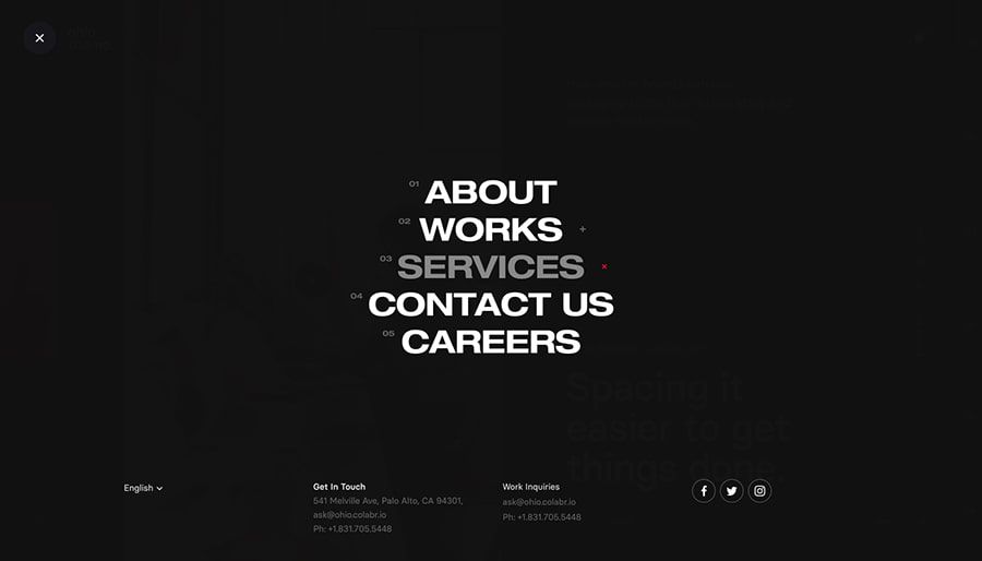 Hamburger Menu: Centered